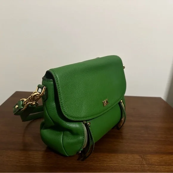 Michael Kors Green Leather Crossbody Bag - Picture 2 of 7